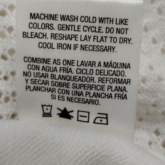Covington Missy Crochet Shrug Core White Cardigan Sweater NWT - Picture 7 of 10